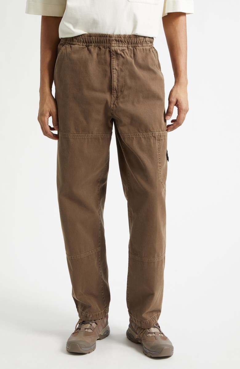 Stone Island Garment Dye Cotton Cargo Pants, Main, color, Umber