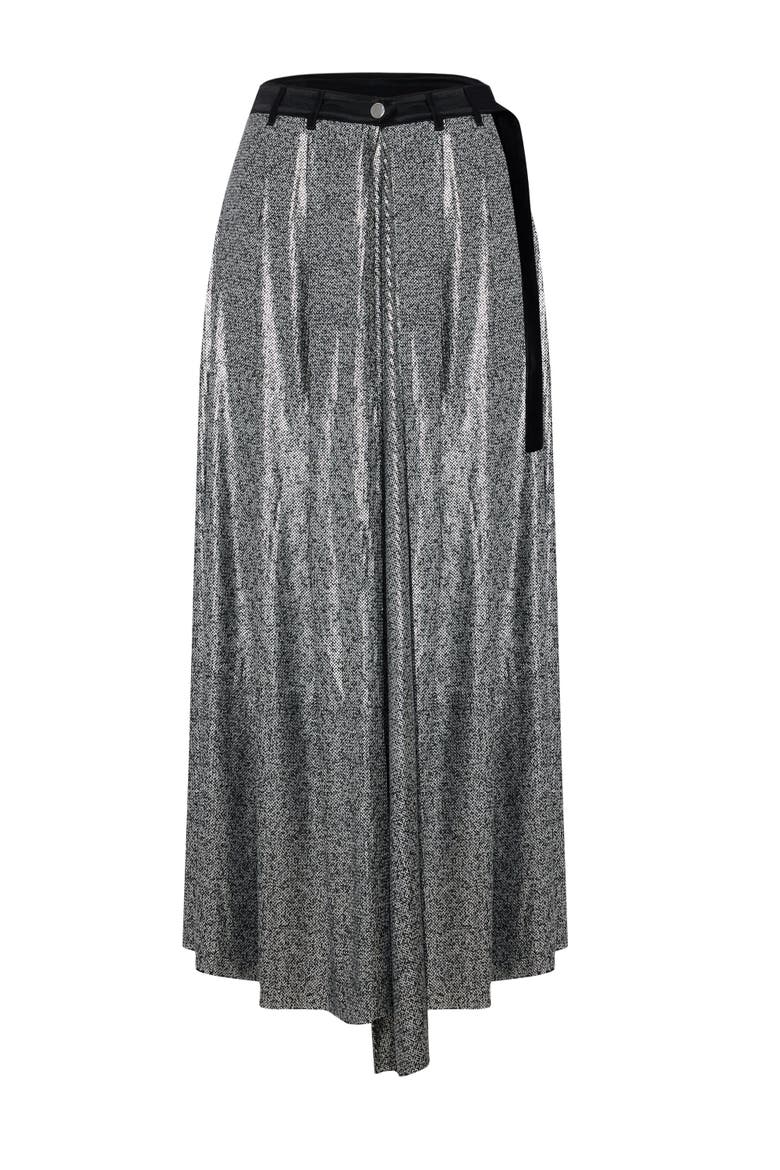 Sequin Skirt, Main, color, black