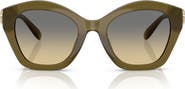 COACH 57mm Irregular Round Sunglasses