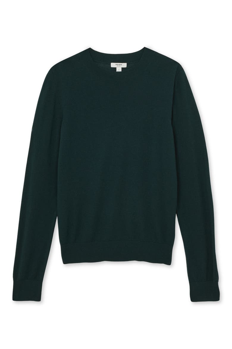 Hester Crewneck Wool Sweater, Alternate, color, GREEN