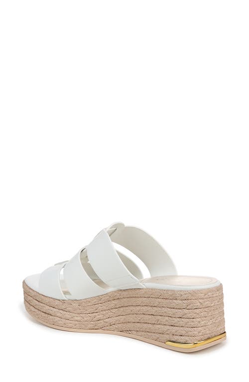 Franco Sarto Tevin Platform Wedge Sandal In Bright White Multi