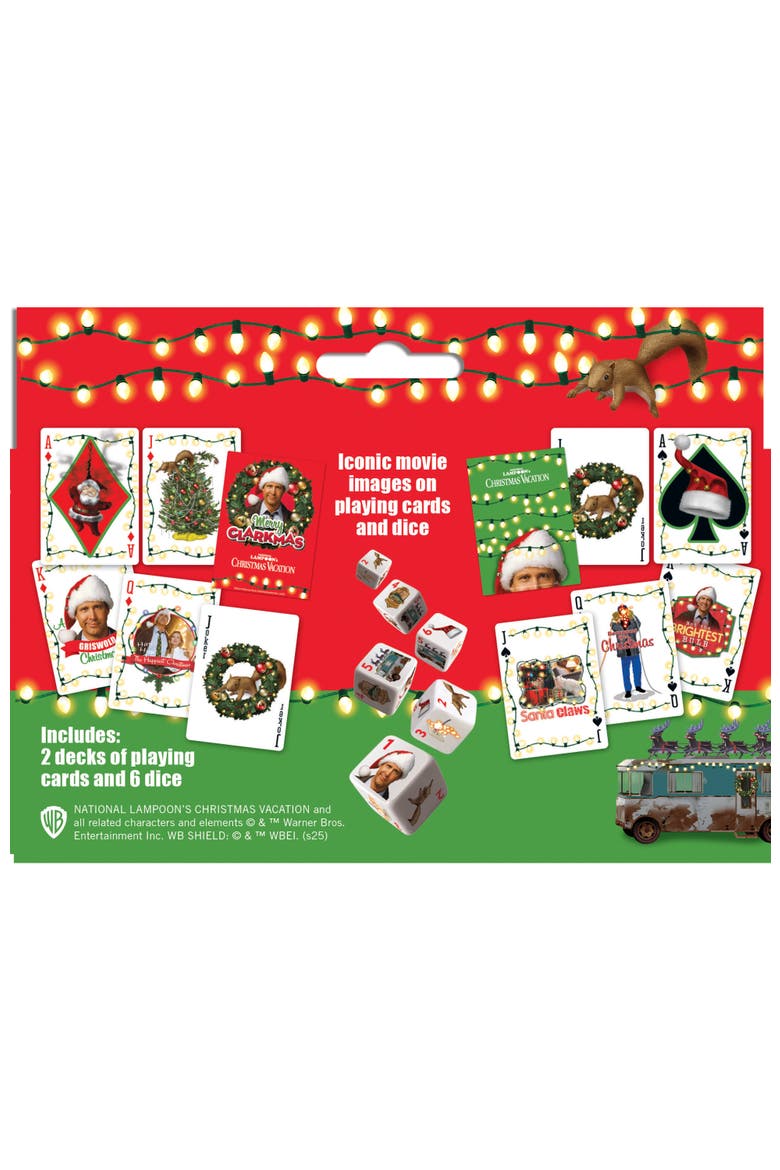 Christmas Vacation Playing Cards & Dice, Alternate, color, Multicolor