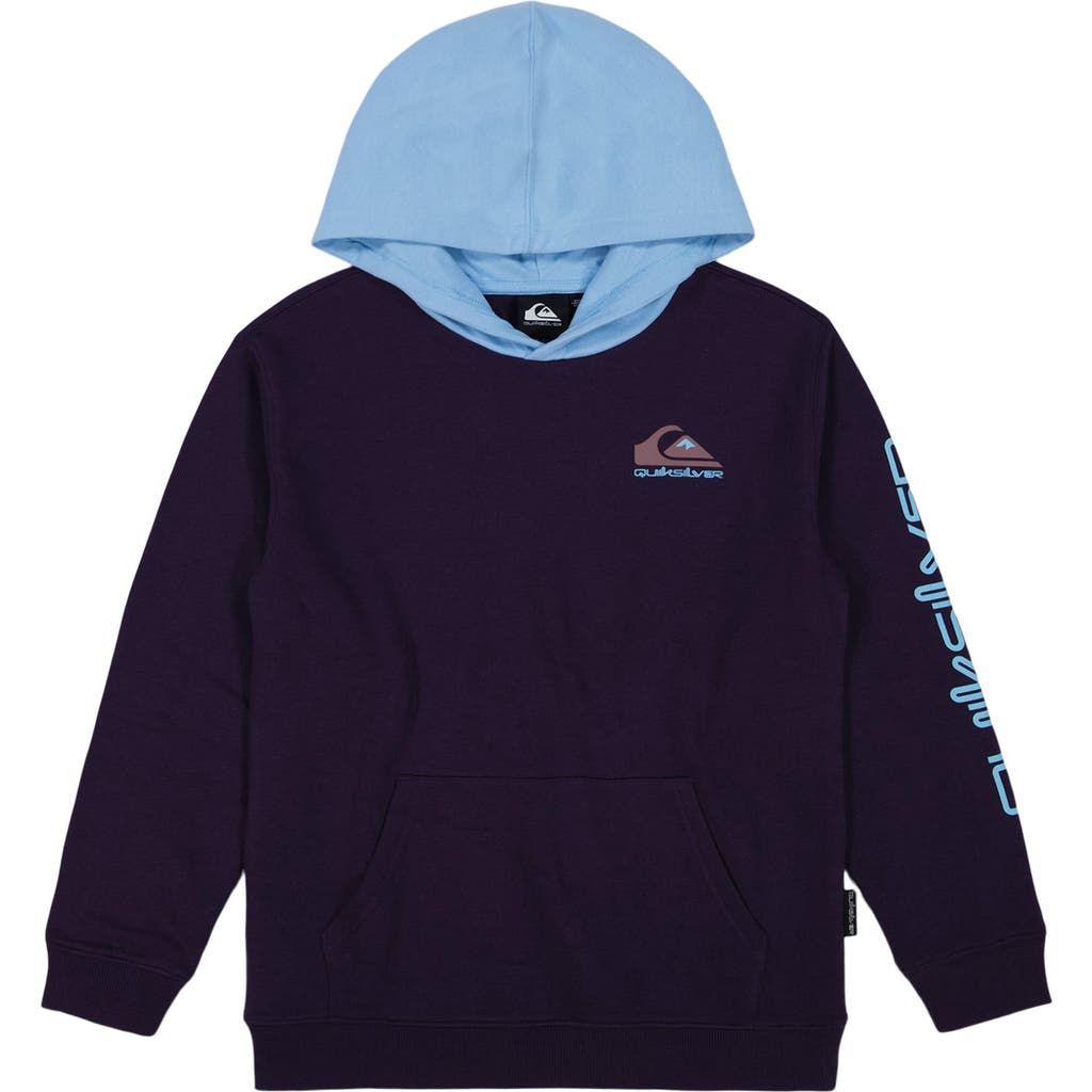 Quiksilver Kids' Colorblock Hoodie in Nightshade