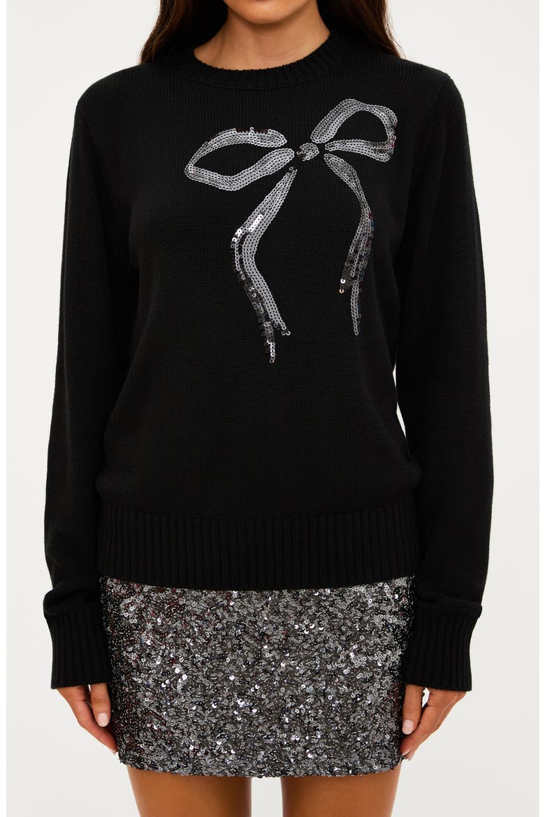 Trixie Sequin Miniskirt, Alternate, color, GUNMETAL