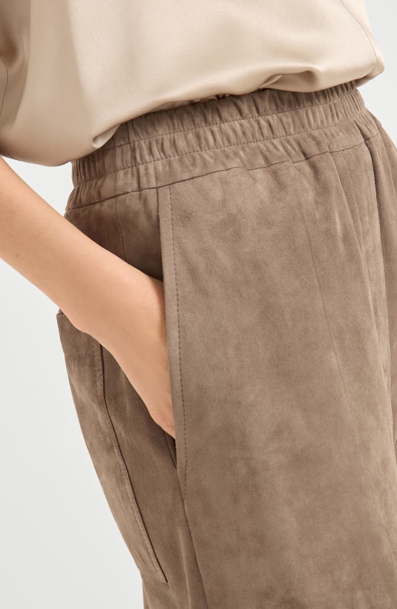 Brunello Cucinelli Loose Track trousers, Alternate, color, Mud