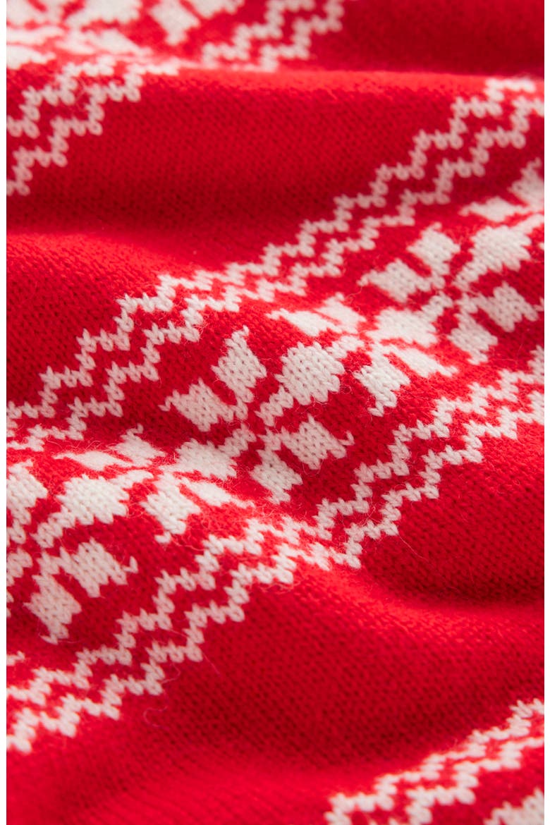 Edie Fair Isle Sweater Vest, Alternate, color, POPPY RED WARM IVORY