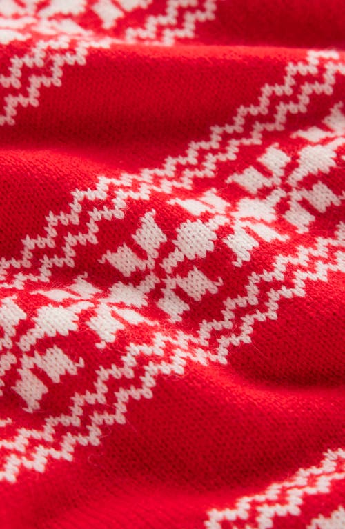 Boden Edie Fair Isle Sweater Vest In Red