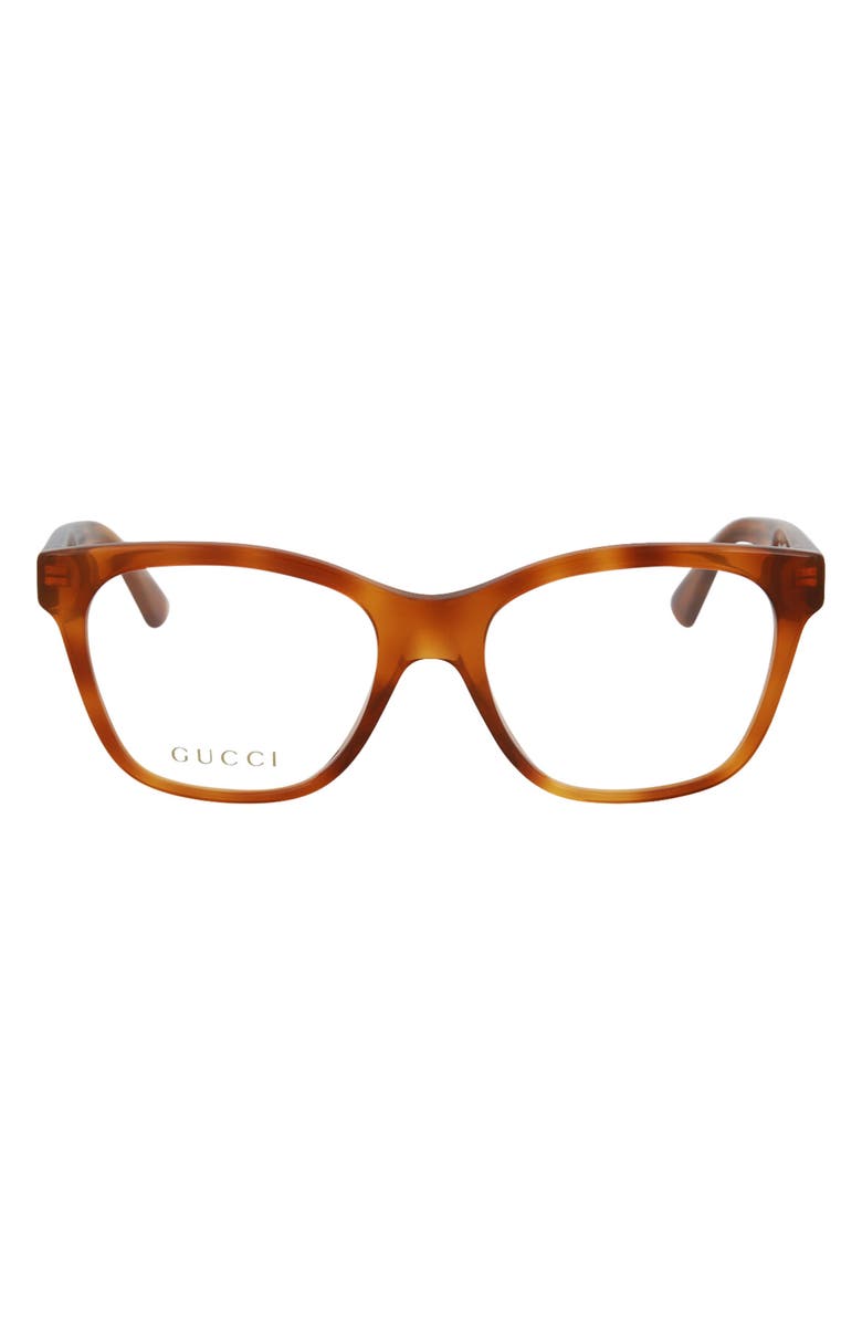 Gucci 52mm Square Fashion Optical Frames, Main, color, 