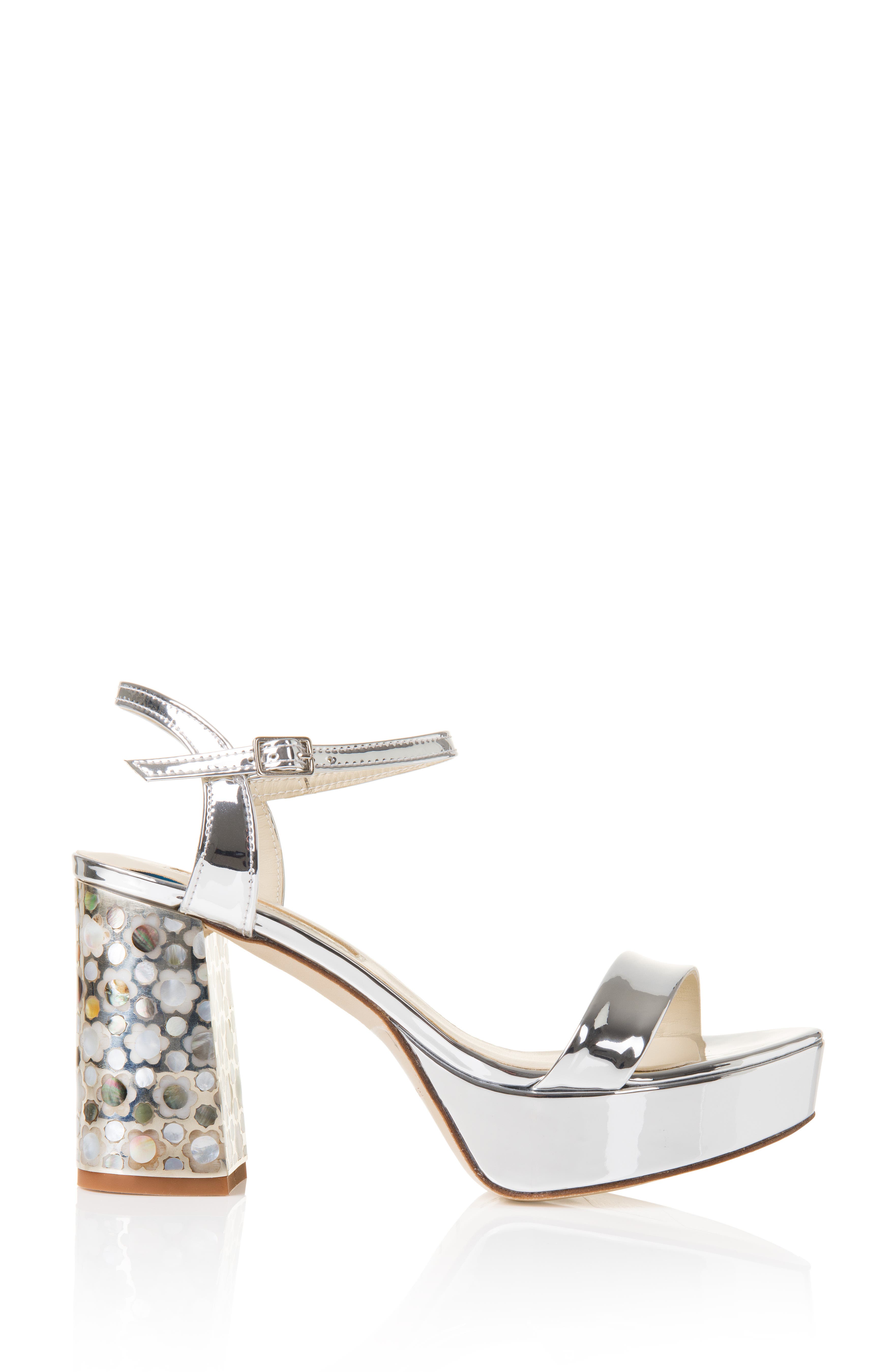 Freya Rose Glory Silver Platform Sandal, Main, color, Silver