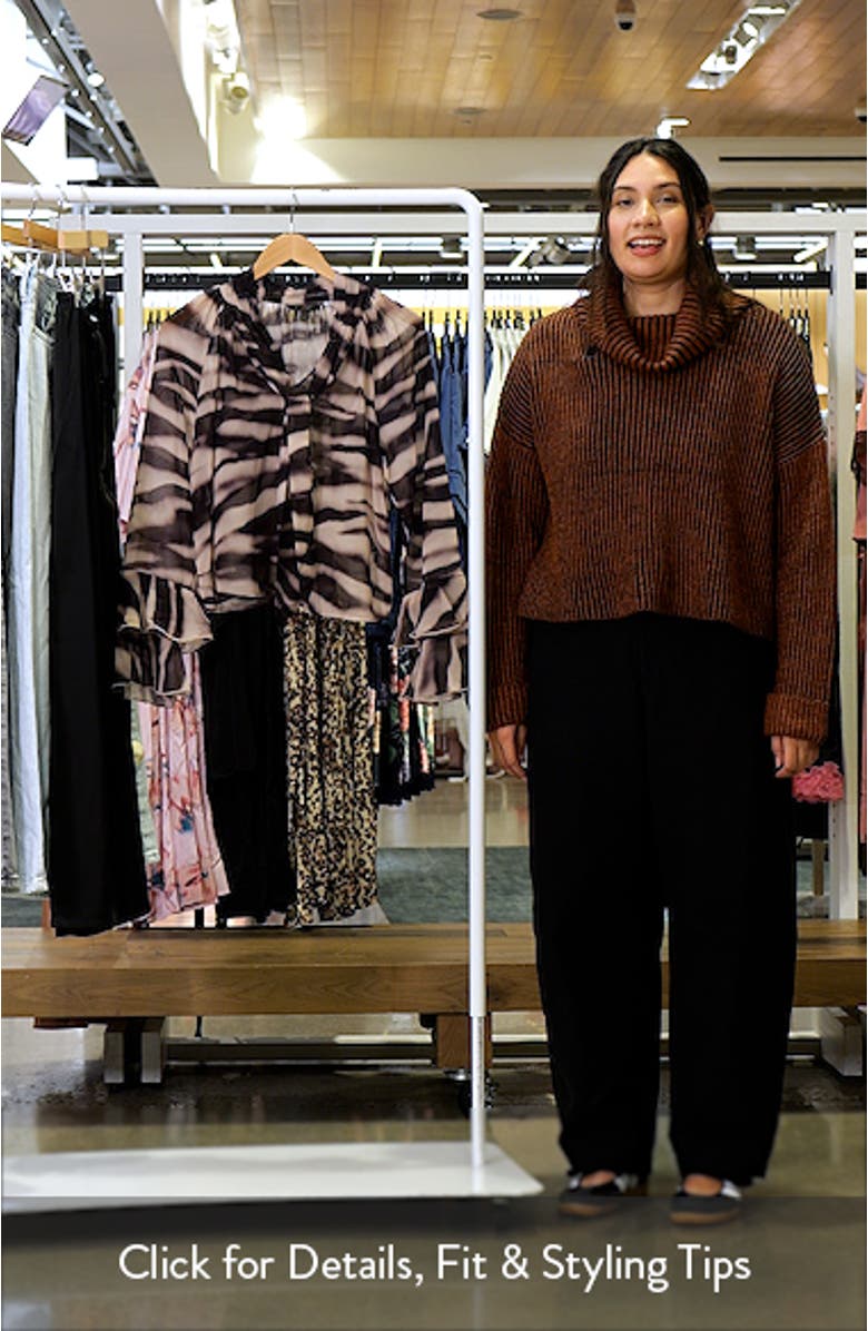 Zebra Print Tie Neck Chiffon Top, sales video thumbnail