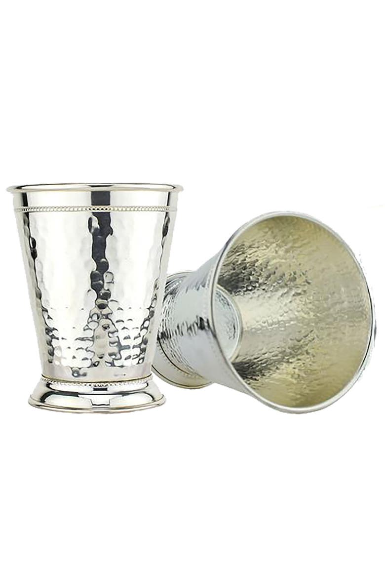 Hammered Silver Julep Cup - Set of 2, Main, color, Silver