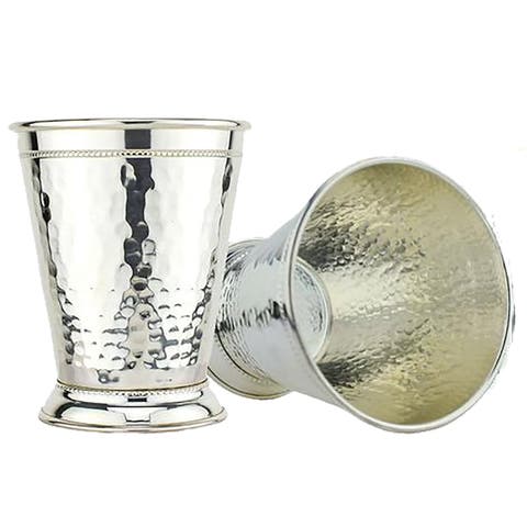 Hammered Silver Julep Cup - Set of 2