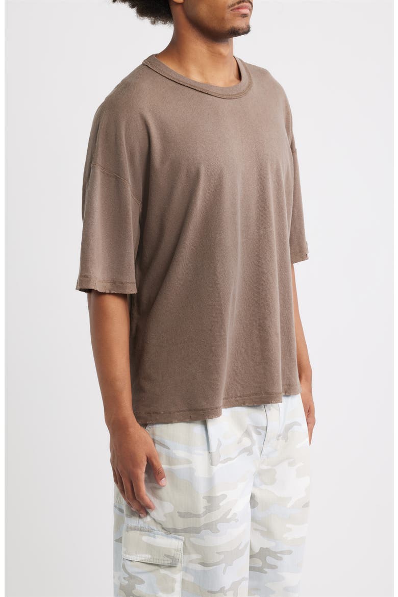 Reversible Cotton T-Shirt, Alternate, color, VINTAGE BROWN