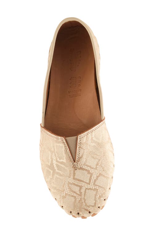 Spring Step Kathaleta Flat In Soft Gold