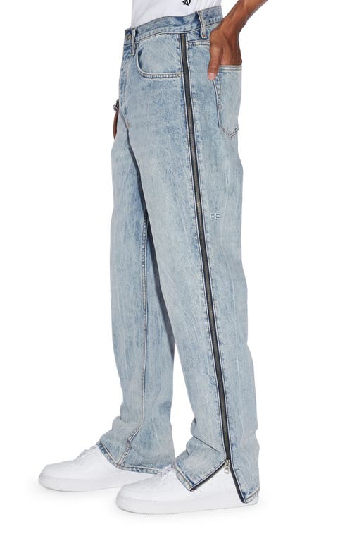 Shop Ksubi Anti K Zip Leg Dynamite Relaxed Fit Jeans In Denim