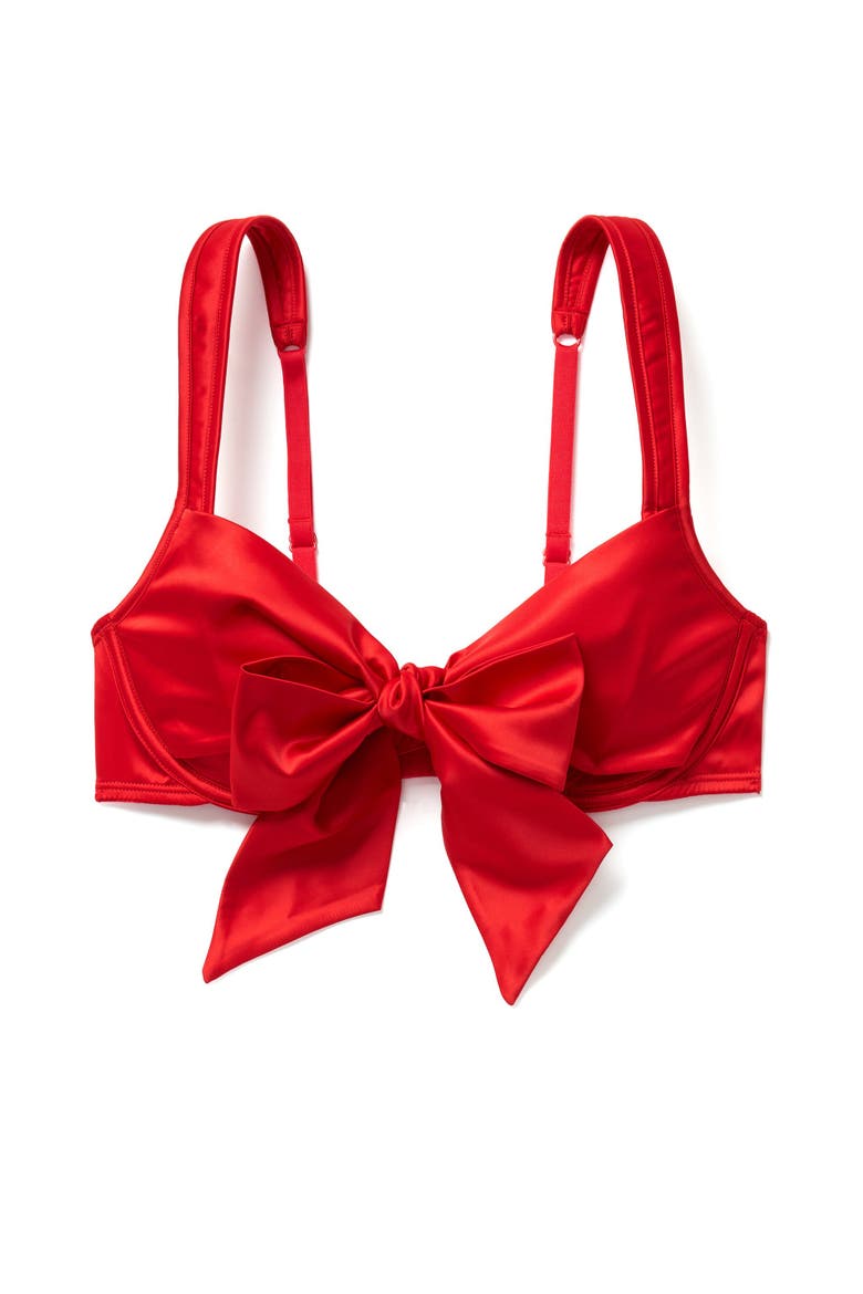 Gynger Unlined Quarter Cup Bra, Alternate, color, Dark red
