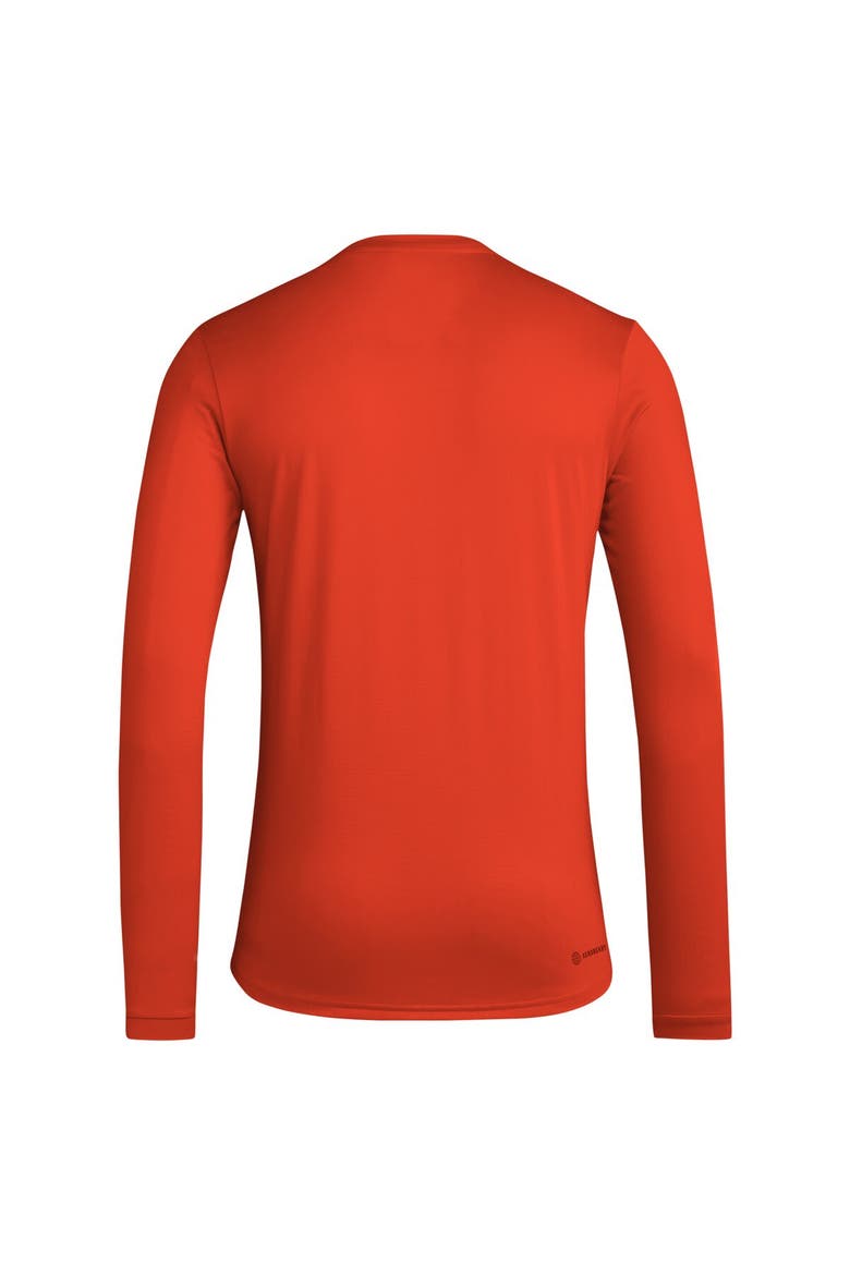 Men's adidas Orange Houston Dynamo FC 2024 Jersey Hook AEROREADY Long Sleeve T-Shirt, Alternate, color, Orange