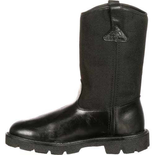 Rocky Pullon Wellington Public Service Boot In Black