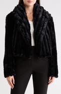 BLANKNYC Faux Fur Cropped Jacket