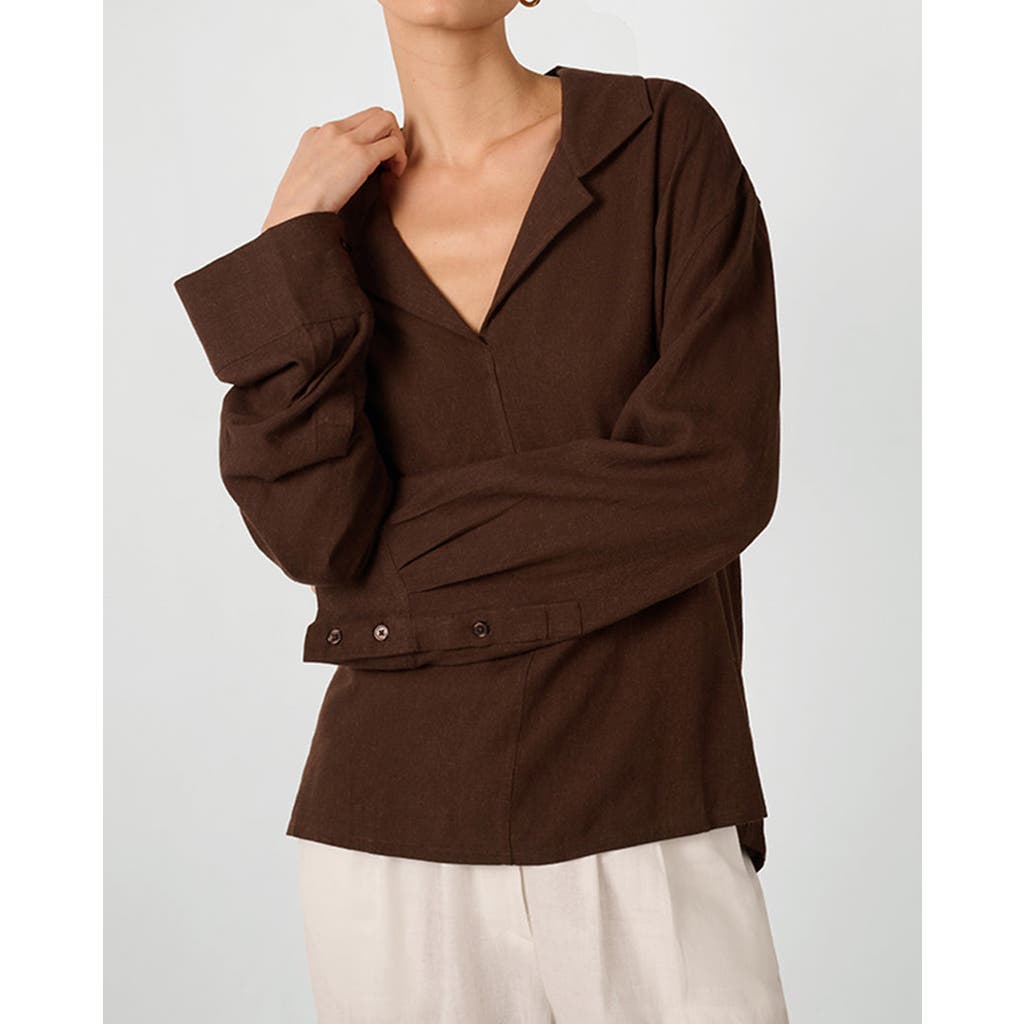 Weworewhat Kaftan Linen Top