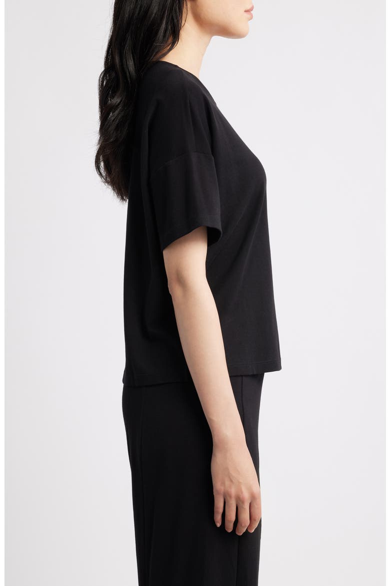 Boxy Organic Cotton T-Shirt, Alternate, color, BLACK