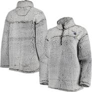 G-III 4HER BY CARL BANKS Women's G-III 4Her by Carl Banks Gray Tennessee Titans Sherpa Quarter-Zip Jacket