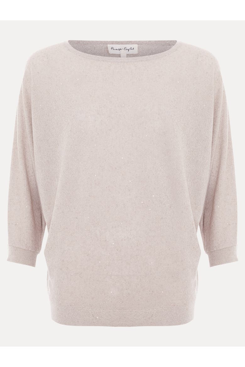 Sequin Cristine Knit Jumper, Alternate, color, Metallic Gold