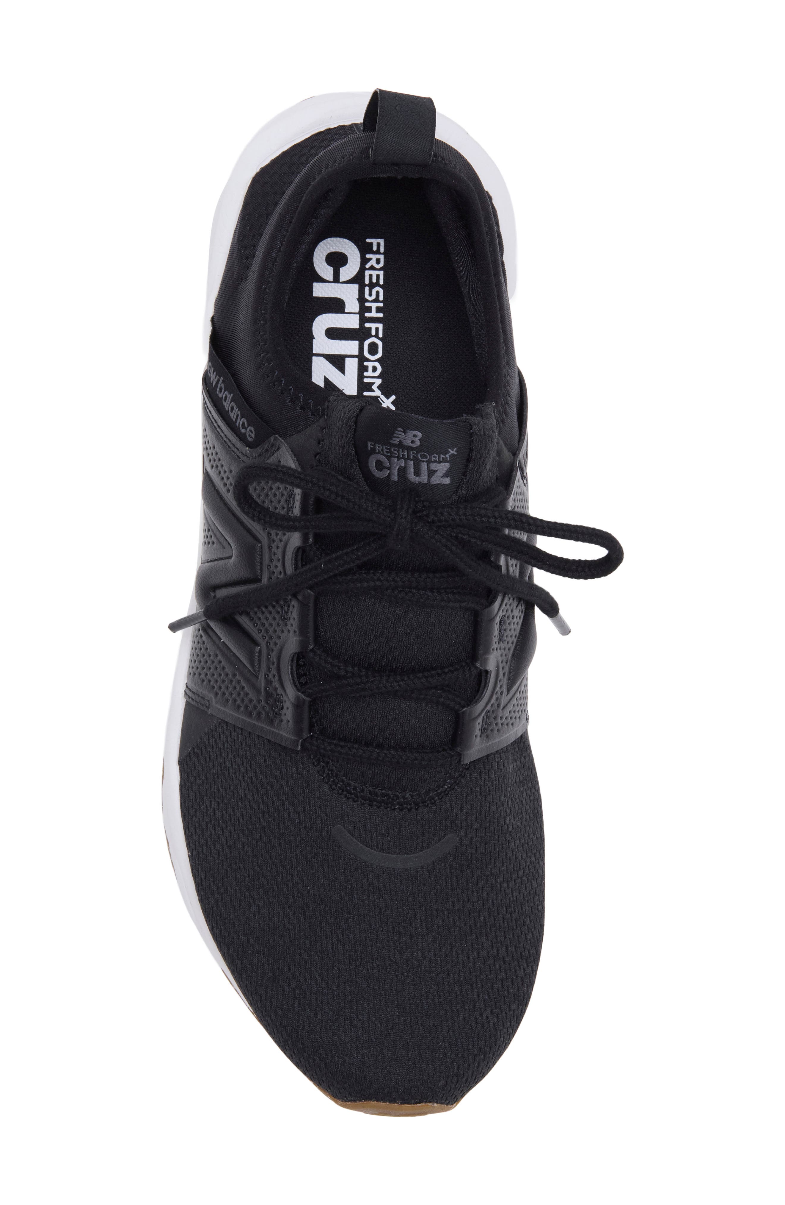 Cruz Sneaker, Alternate, color, BLACK/ BLACK