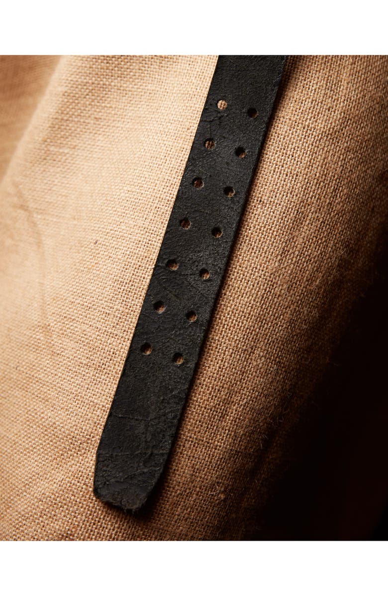 Fortela Tasha Leather Belt, Alternate, color, Black