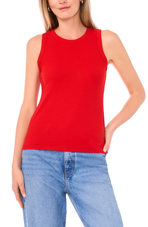 Fitted Ribbed Tank Top