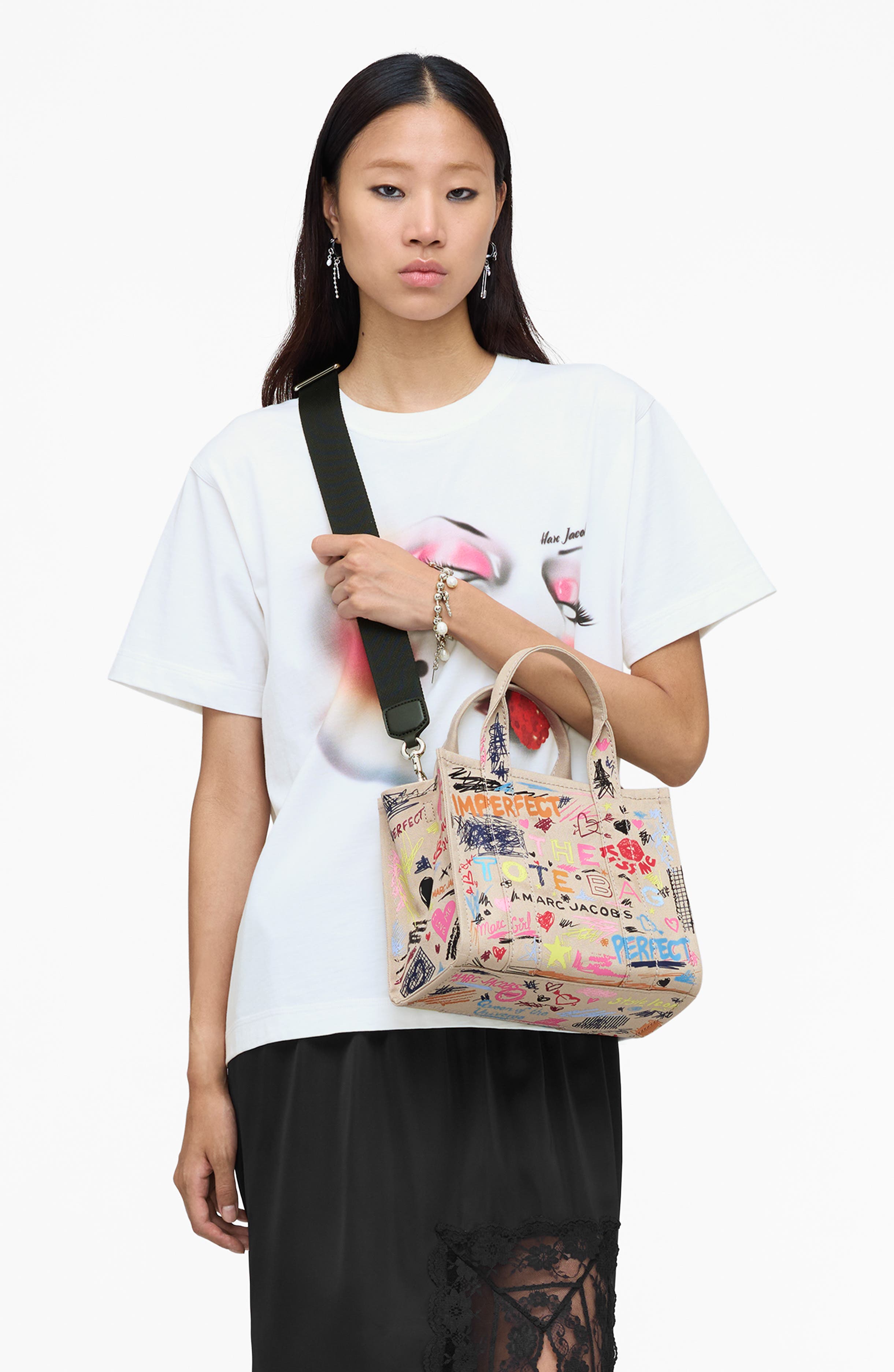 Marc Jacobs The Small Canvas Tote, Alternate, color, Beige Multi