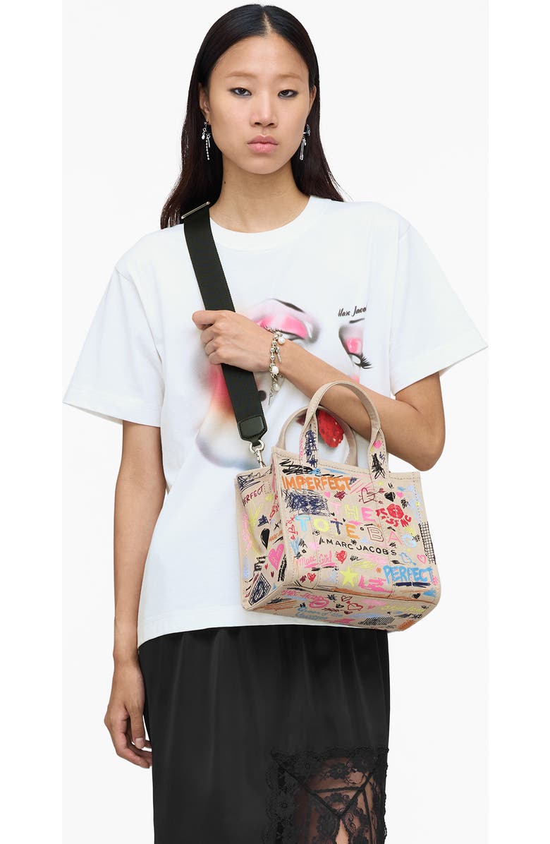 Marc Jacobs The Small Canvas Tote, Alternate, color, Beige Multi