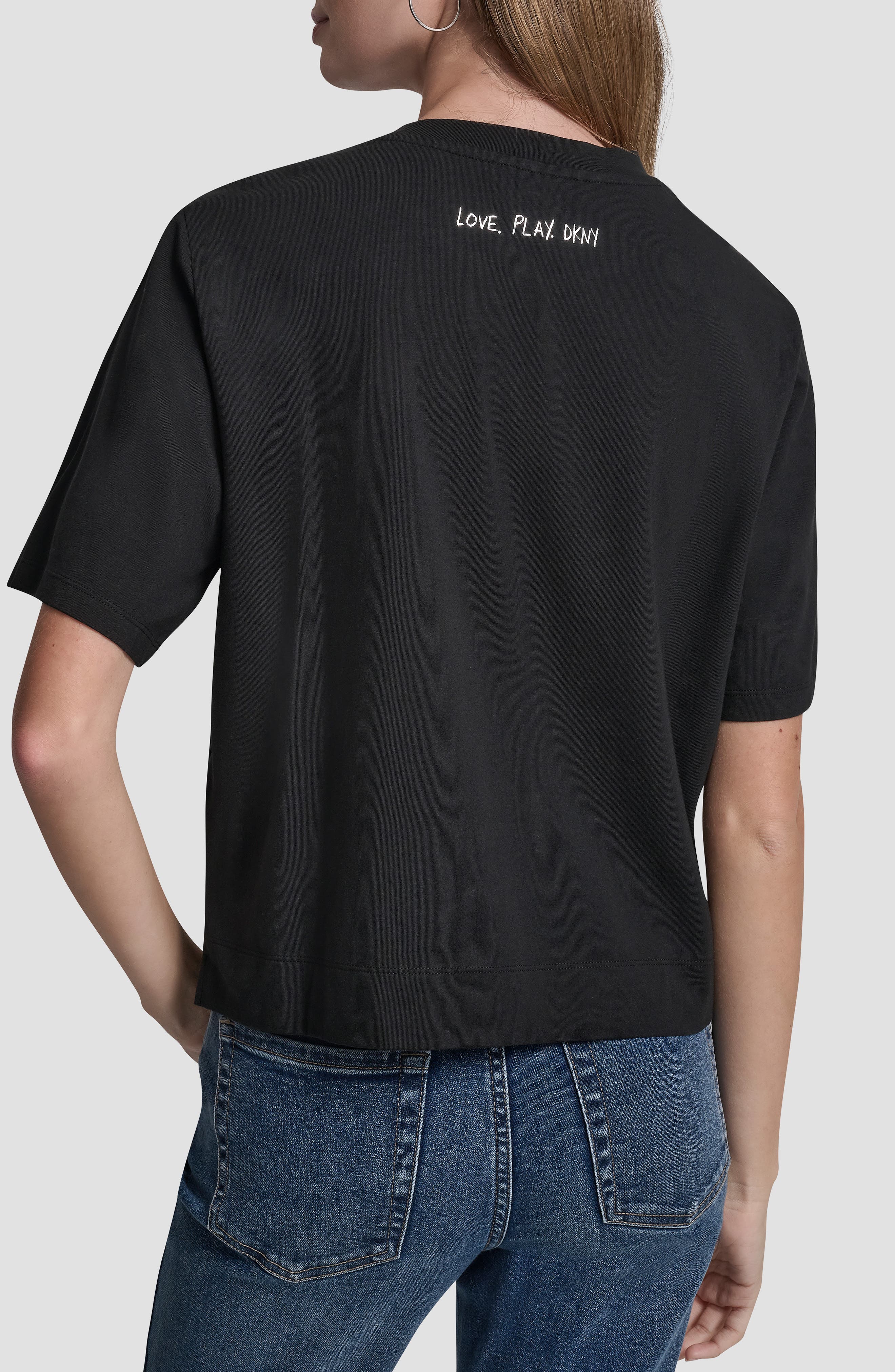 Embroidered 1989 Notebook Scribbles Graphic T-Shirt - image 2