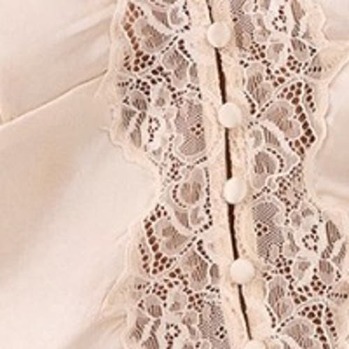 Nasty Gal Satin Embroidered Lace Button Front Vest In Neutral