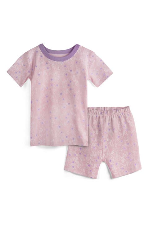 100% Organic Cotton Print Shortie Snug Fit Kids Pajamas