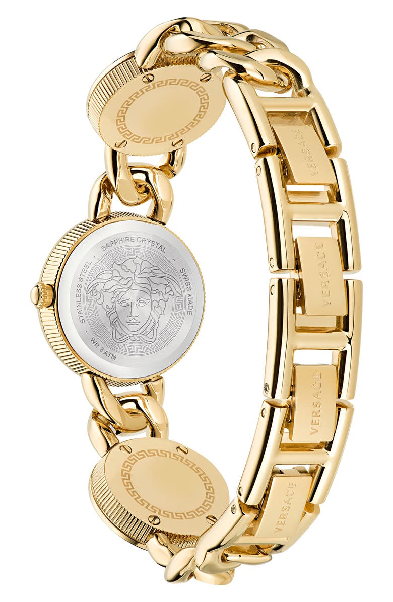 Versace Stud Icon Diamond Bracelet Watch, 26mm, Alternate, color,