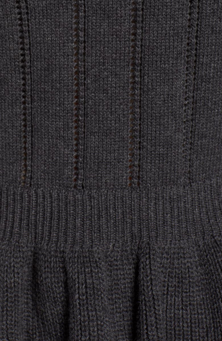 Halogen<sup>®</sup> Cotton Pointelle Peplum Sweater, Alternate, color, 