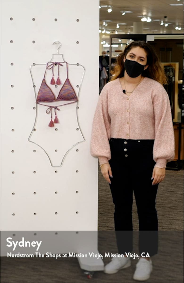 Becca Mosaic Triangle Bikini Top, sales video thumbnail