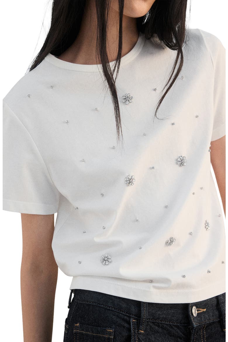 Rhinestone T-Shirt, Alternate, color, WHITE