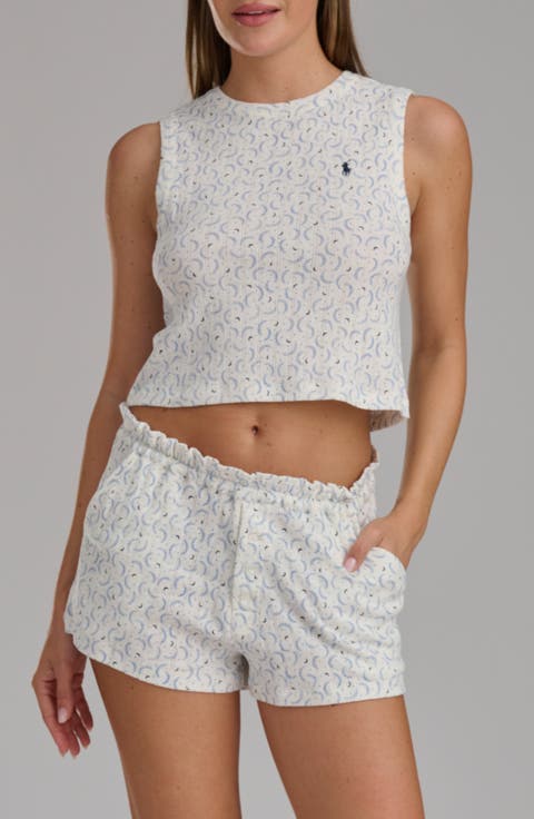 Logo Detail Cotton Short Pajamas
