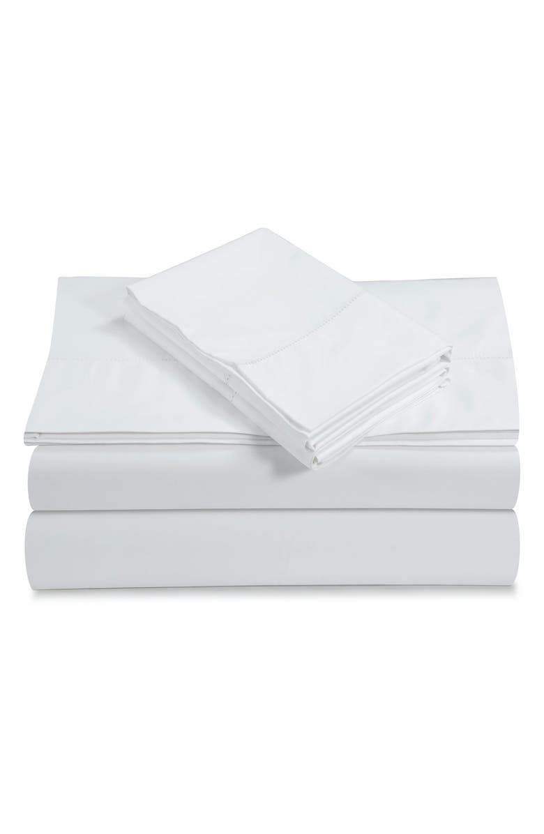 AZORES HOME 800 Thread Count Cotton Sateen Sheet Set, Main, color, White