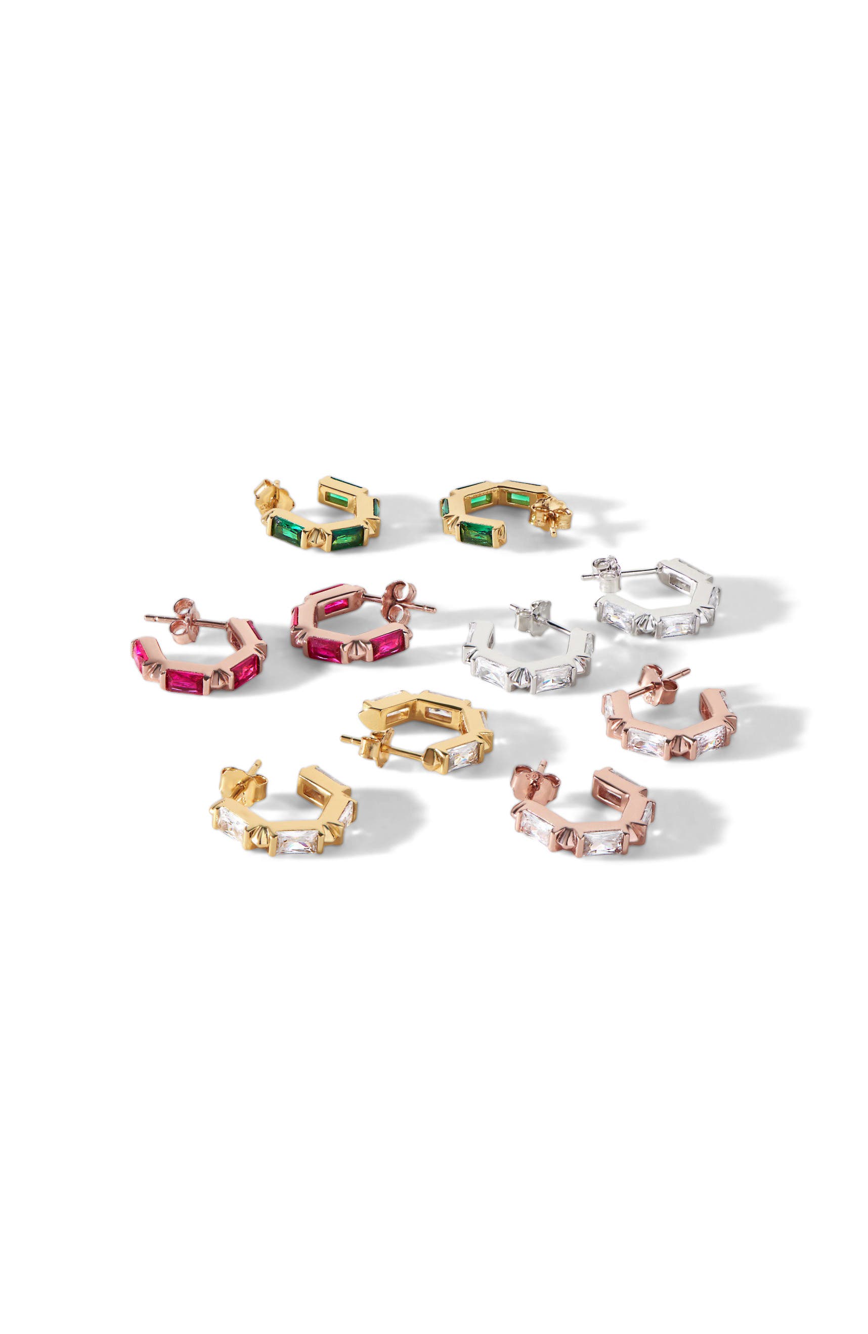 Rose Gold/Ruby CZ