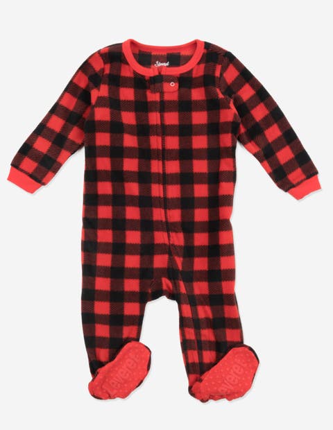 Footed Fleece Printed Matching Family Holiday Pajamas (Baby)