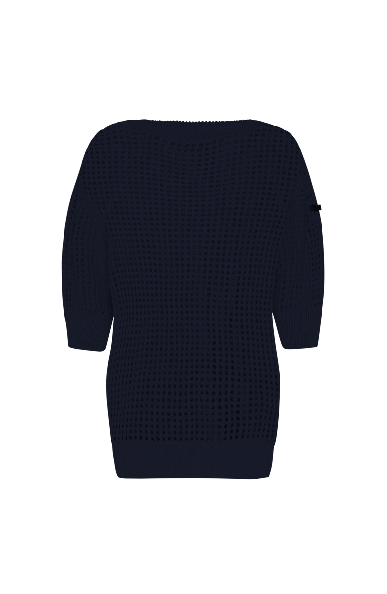 Vilebrequin Women Crochet Sweater Solid, Alternate, color, Navy