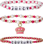 Juicy Couture Kids Beaded Stretch Bracelet Set