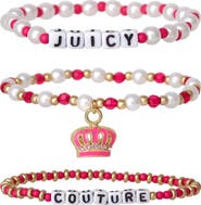 Juicy Couture Kids Beaded Stretch Bracelet Set