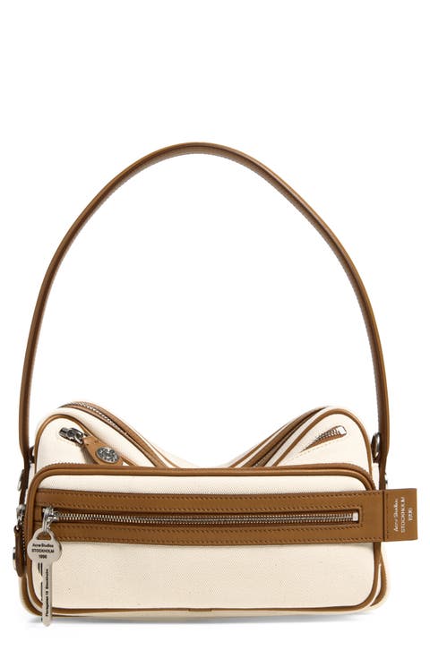 Camero Party Canvas & Leather Shoulder Bag