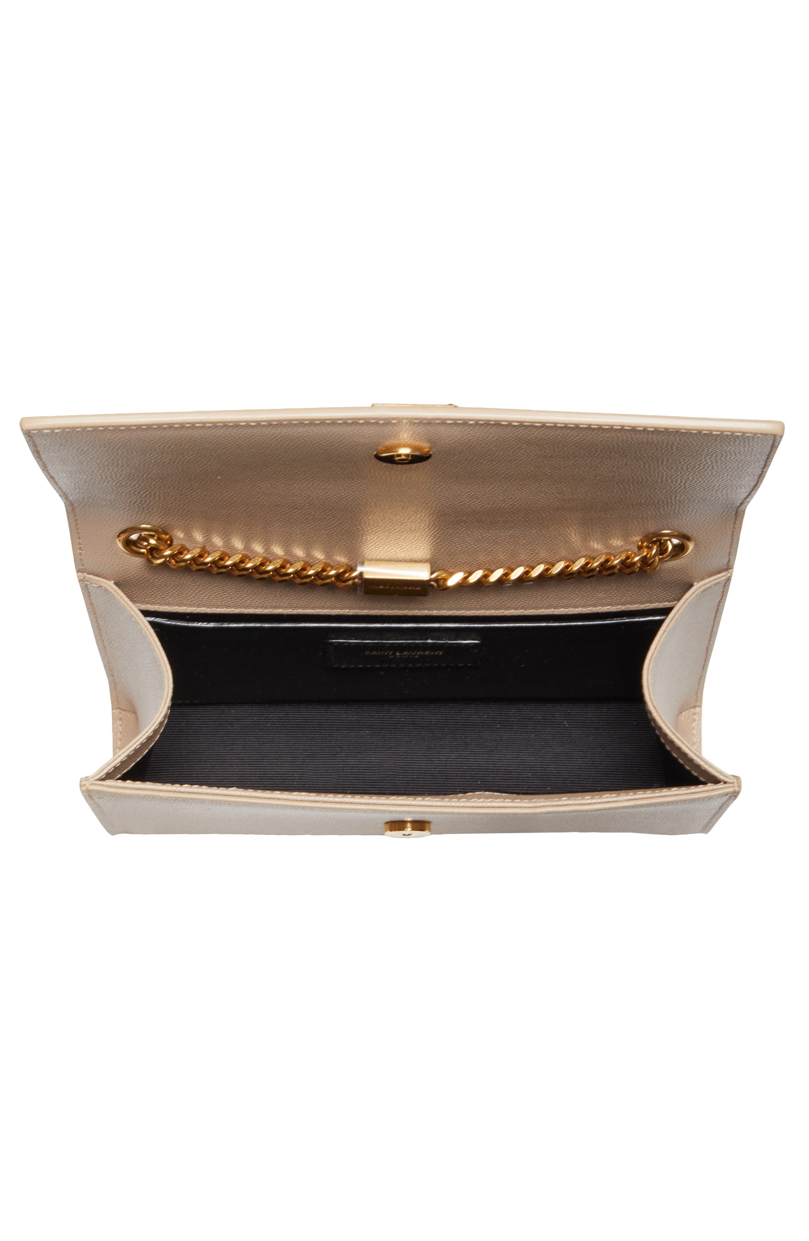 Small Kate Leather Crossbody Bag, Alternate, color, DARK BEIGE