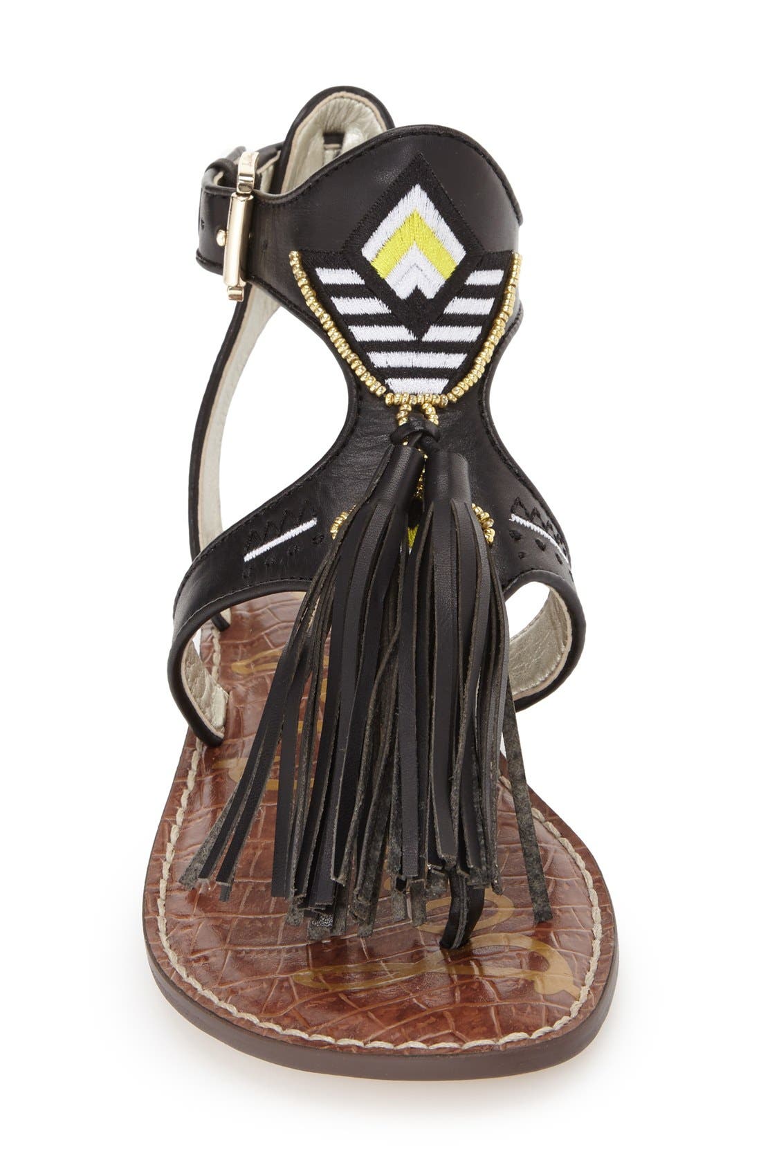 Sam Edelman 'Giblin' Fringe Sandal, Alternate, color, 