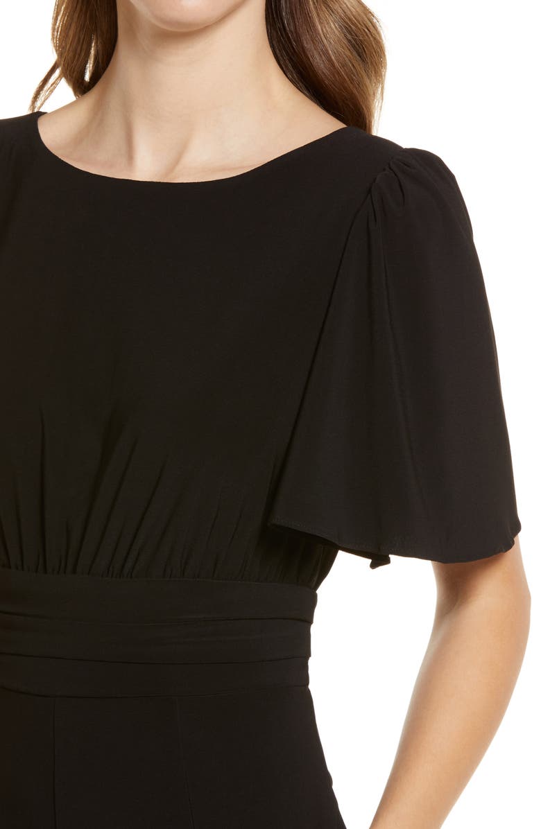 Julia Jordan Flutter Sleeve Jersey Jumpsuit, Alternate, color, 